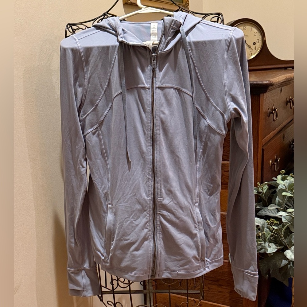 lululemon athletica Light Gray Hooded Jacket